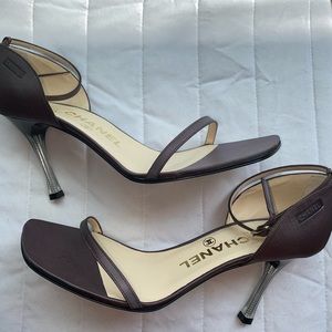 CHANEL clear heel